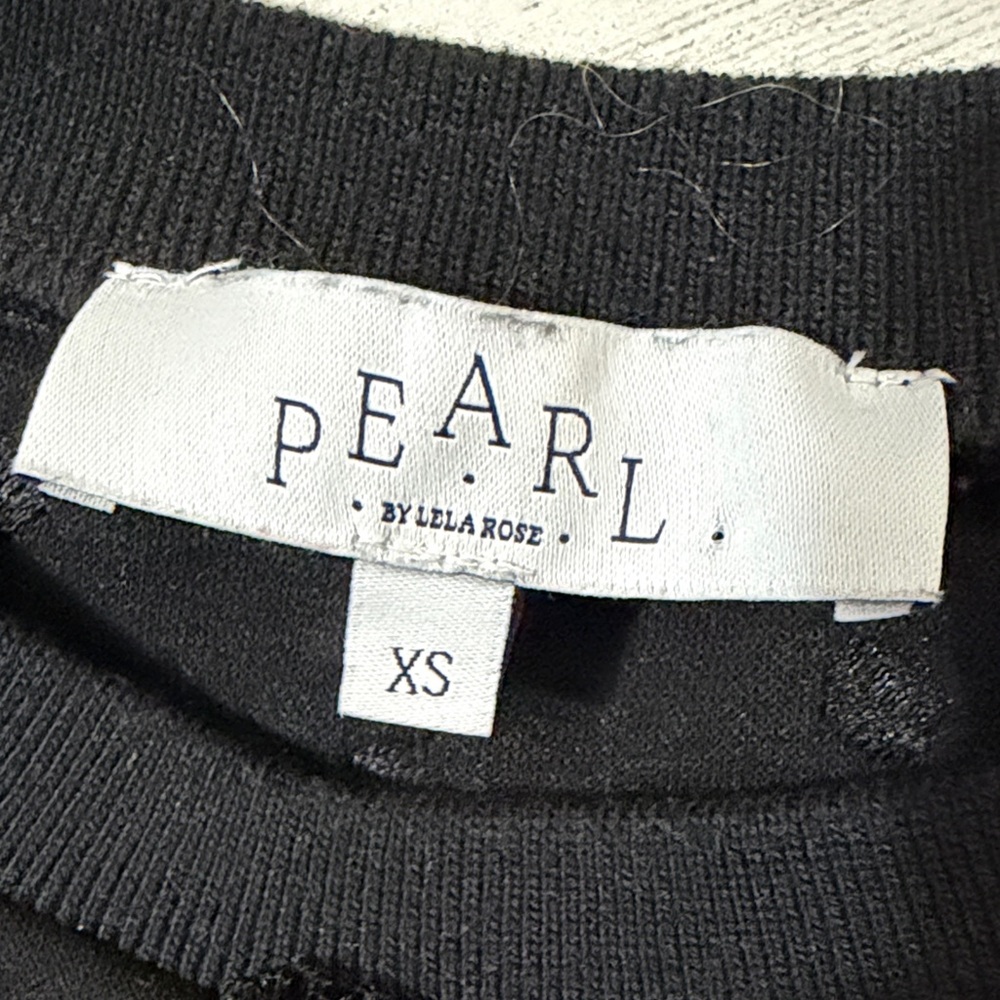 Pearl by Lela Rose Black Textured Women's Top Size XS - Picture 7 of 10